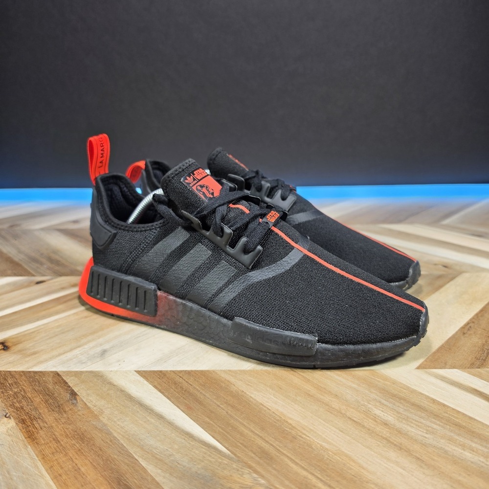 adidas NMD R1 United Seoul Men's 10 Black Red FY1163 Boost Running Sneakers
